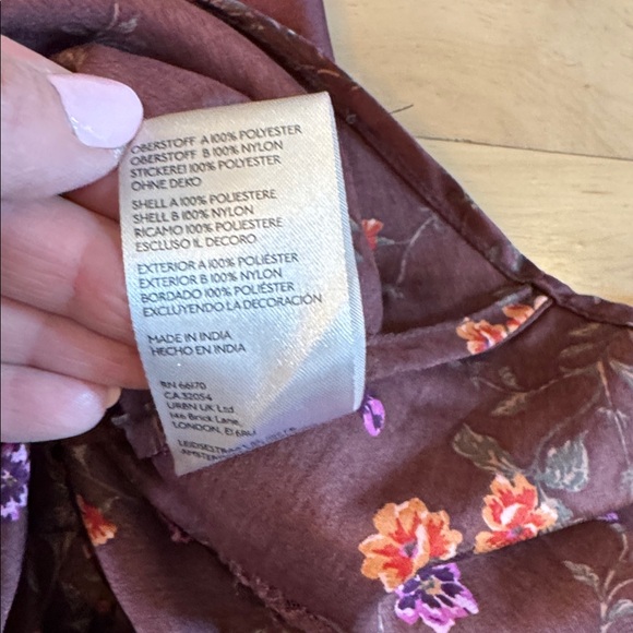 Free People Butterfly Babe Maxi Dress-Boho-Floral-Lace-L - Picture 9 of 12